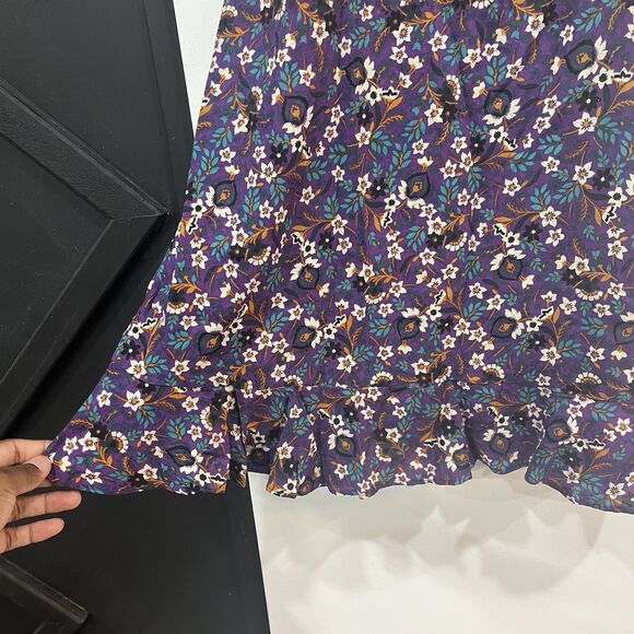 NWOT Band Of The Free Purple Floral Coraline Mini Dress Size Medium - Picture 3 of 6